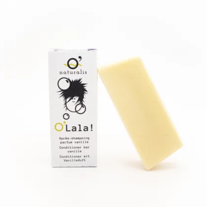 O'Lala!, l'après-shampoing solide naturel pour tous types de cheveux.